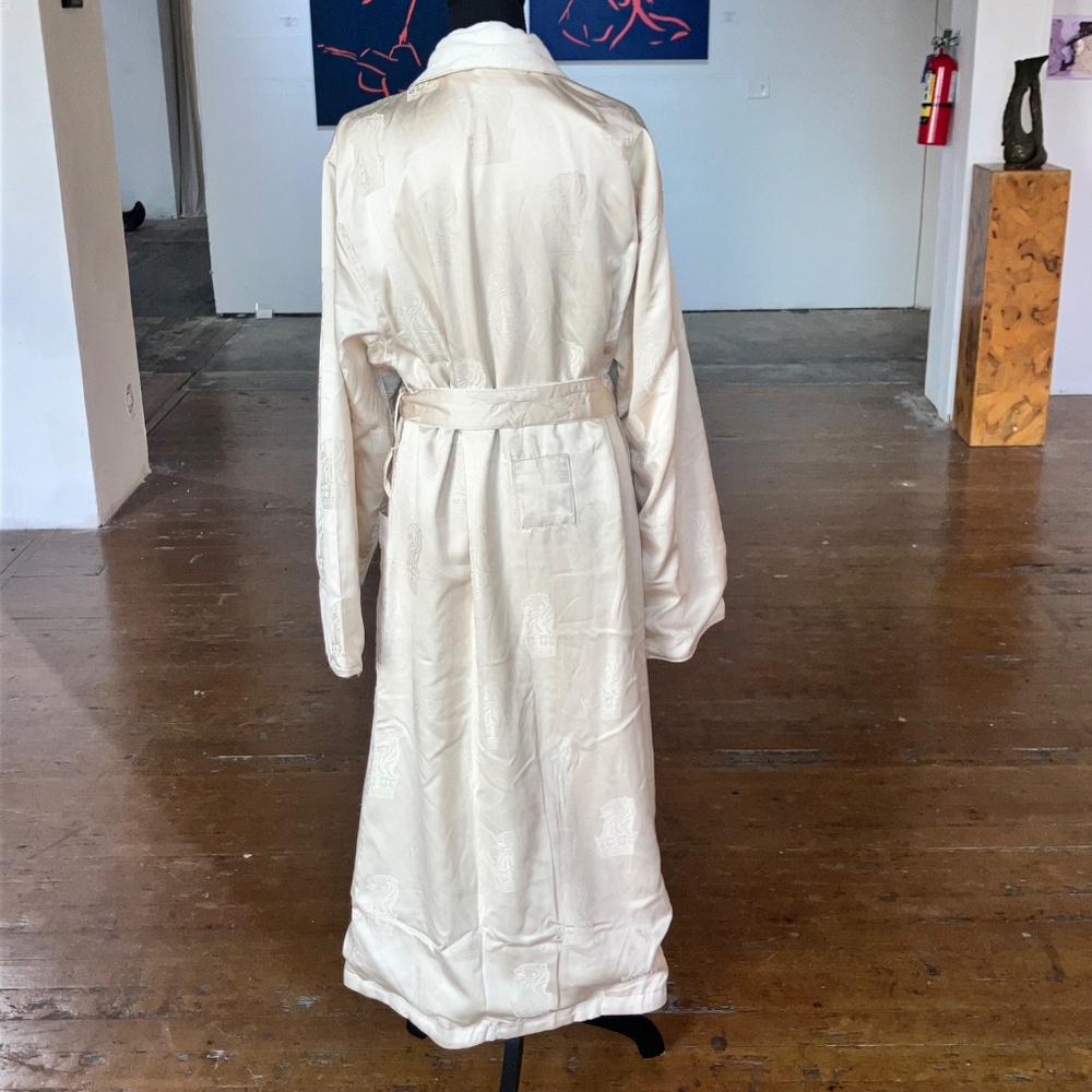 Boca Terry cotton lined champagne, Lionhead robe - Picture 9 of 13